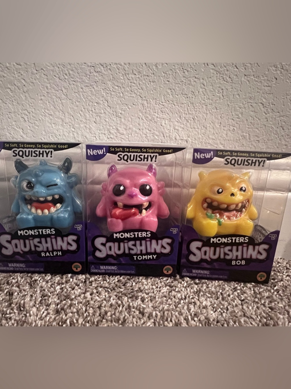 3 Pack Viral Monsters Squishies! 👹🩵👹🩷👹💛